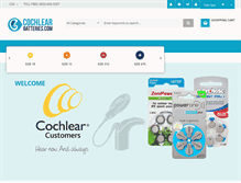 Tablet Screenshot of cochlearbatteries.com